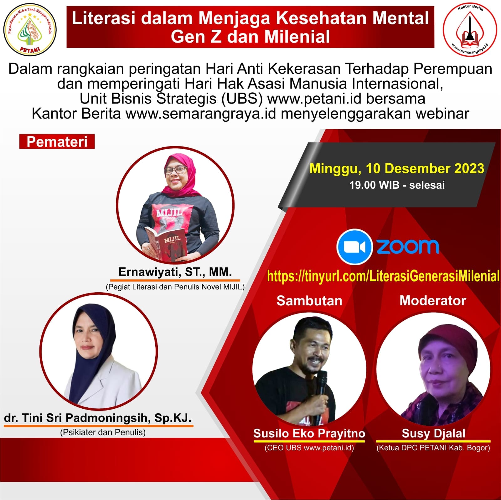 Webinar “Literasi Dalam Menjaga Kesehatan Mental Gen Z Dan Milenial ...